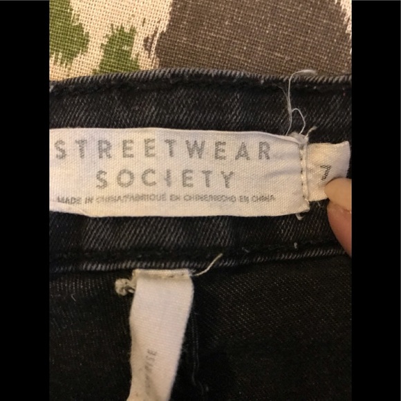 ♦️Sz7 StreetWear Society Black | Skinny High Rise Jeans - Picture 9 of 14